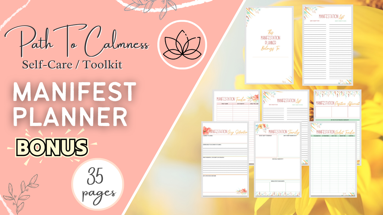 Manifest Planner BONUS