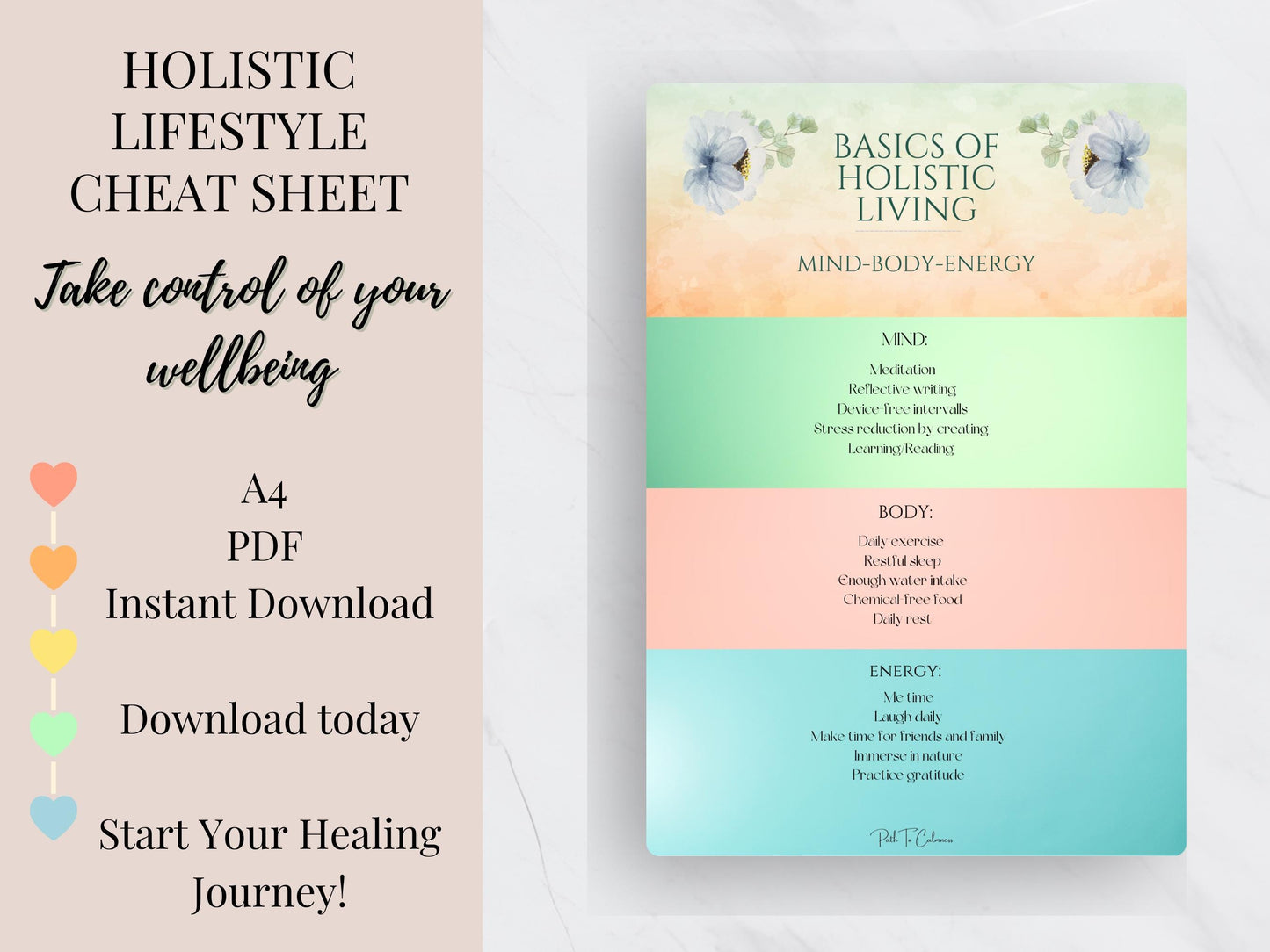 Holistic Wellness Cheat Sheet