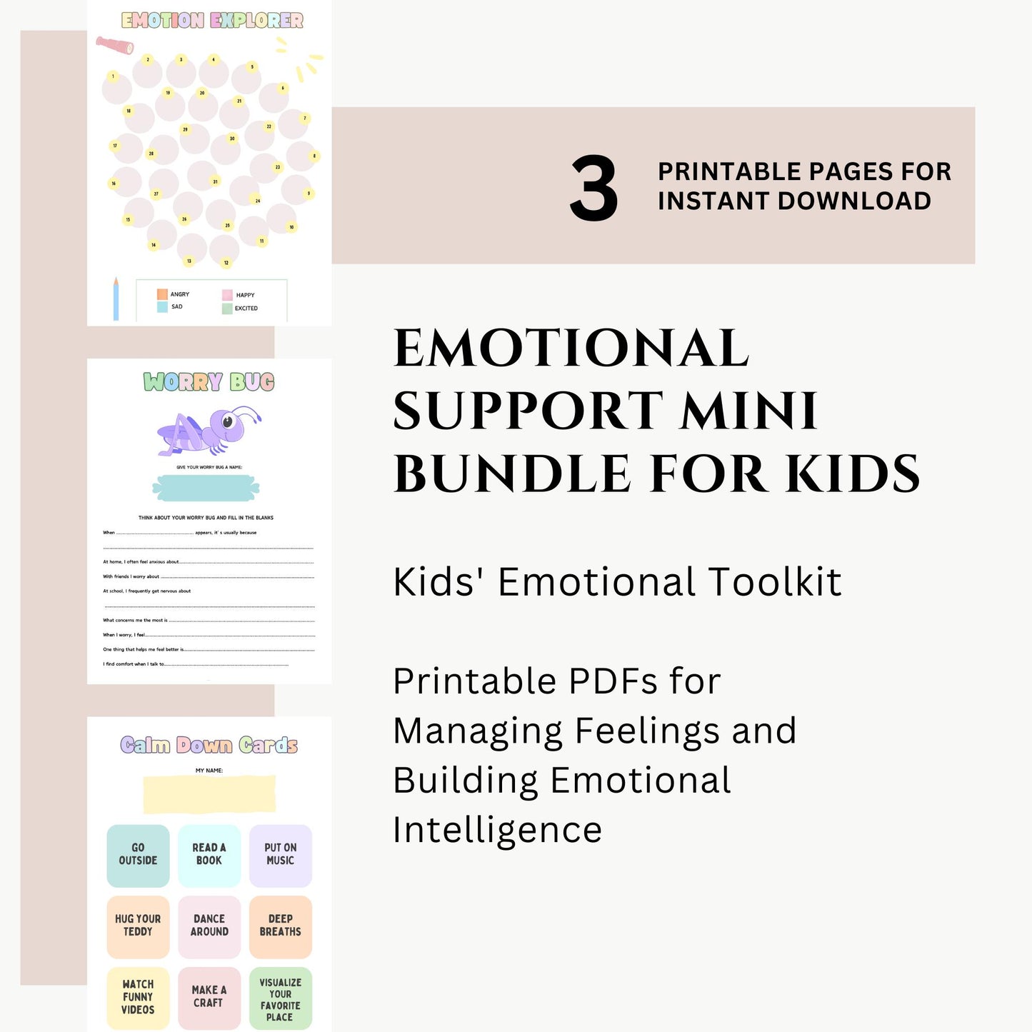 Emotional Support Mini Bundle for Kids