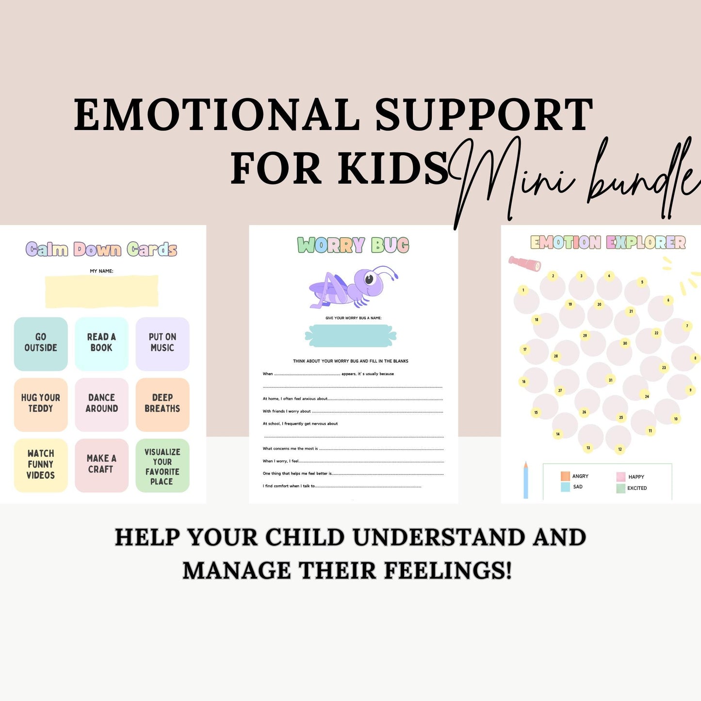 Emotional Support Mini Bundle for Kids