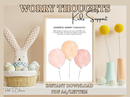 Emotional Support for Kids - Goodbye Worry Thoughts