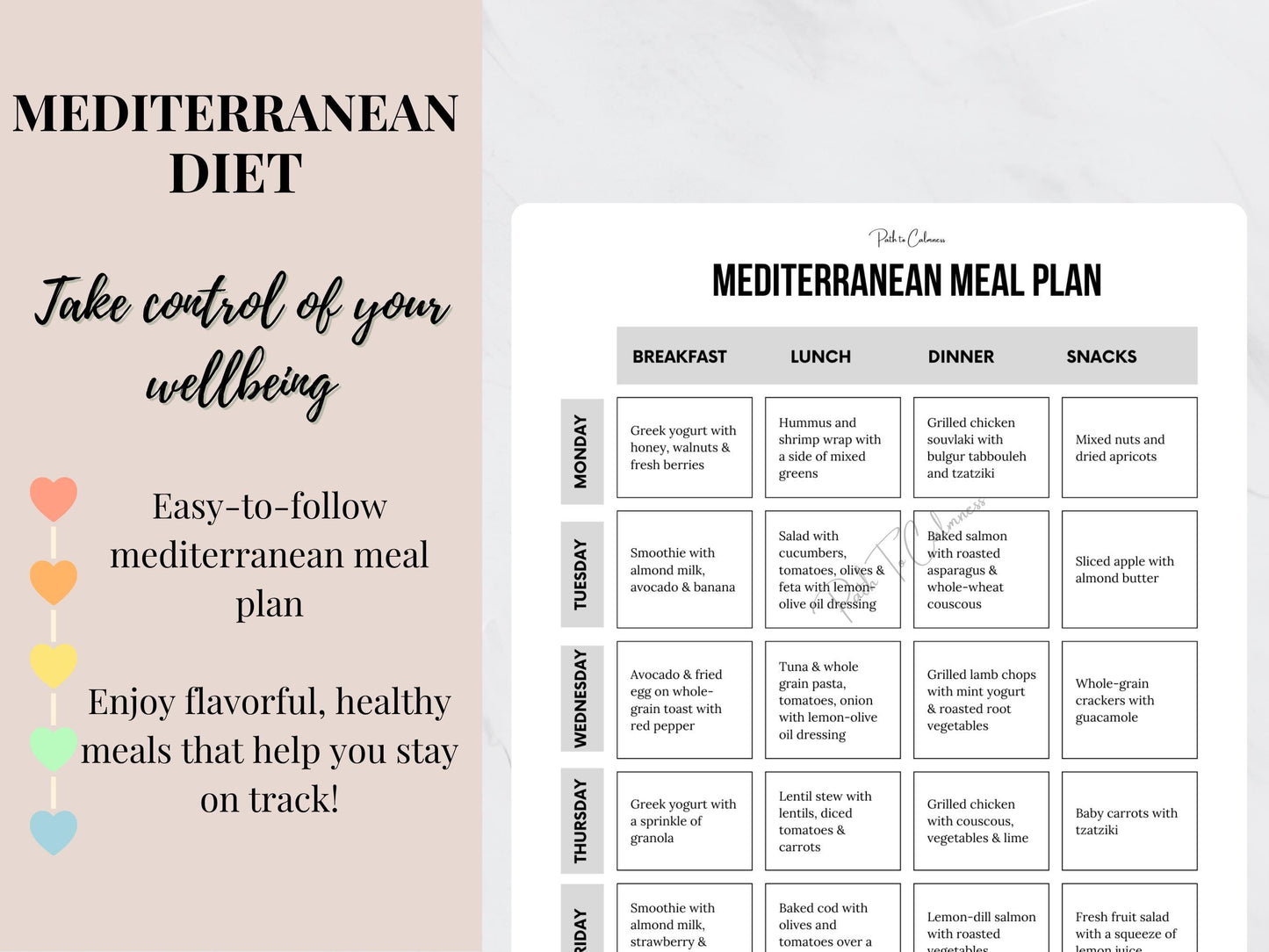 Mediterranean Meal Plan